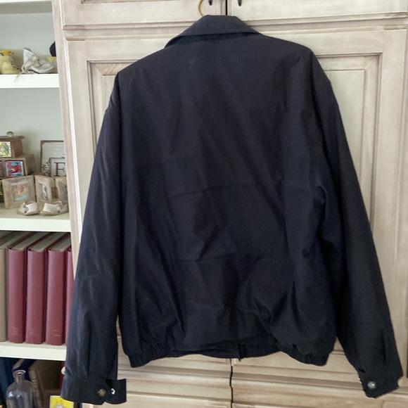 Claiborne jacket coat sz L euc black classic career gray lining - Picture 6 of 8